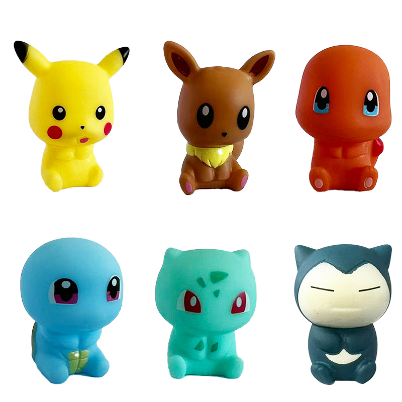 Baby Products 2 Years - 6Pcs Pokemon Bath Toys Pikachu Bulbasaur
