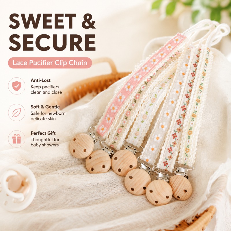 Lace Pacifier Clip Chain for N - огляд і ціна Baby Products 2 Years
